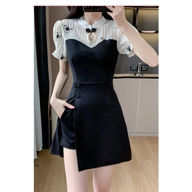 セットアップ 花柄 ワンピース[品番：JSFW0013838]｜JS FASHION