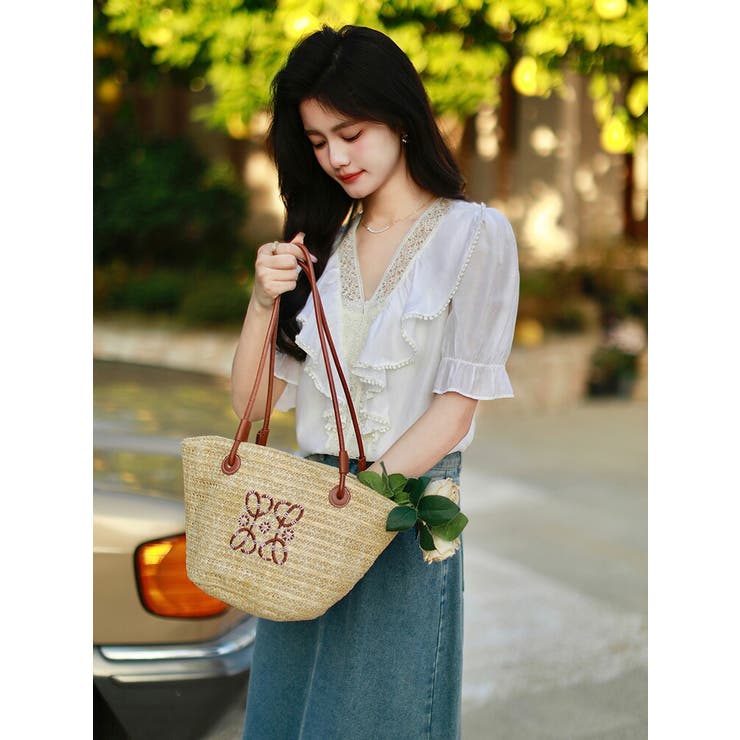 ブラウス レース フリル[品番：JSFW0013503]｜JS FASHION