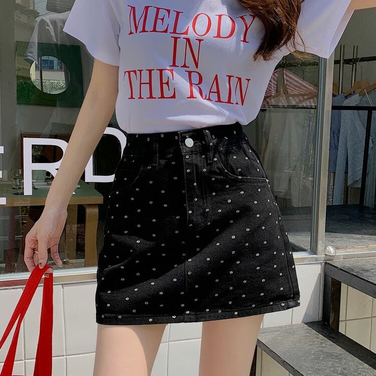 独特の上品 ミニスカート 小花柄 全2色[品番：JSFW0013660]｜JS FASHION Mサイズ