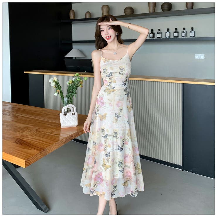 ZARA 花柄ノースリーブワンピース 110cm - メルカリ