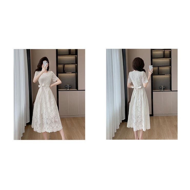 美品【FAIRMARRY】フェアマリー　レース　Aライン　ワンピース／13号 Amazon.co.jp: FAIRMARRY フェアマリー ブラック フォーマル