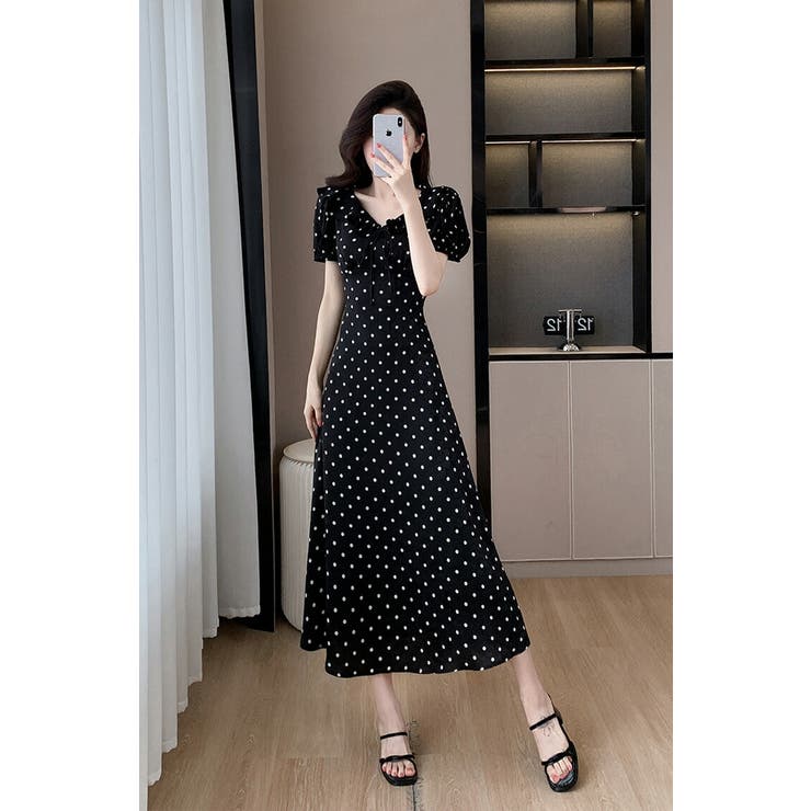 オフショルダードットワンピース | DRESS | OBLI