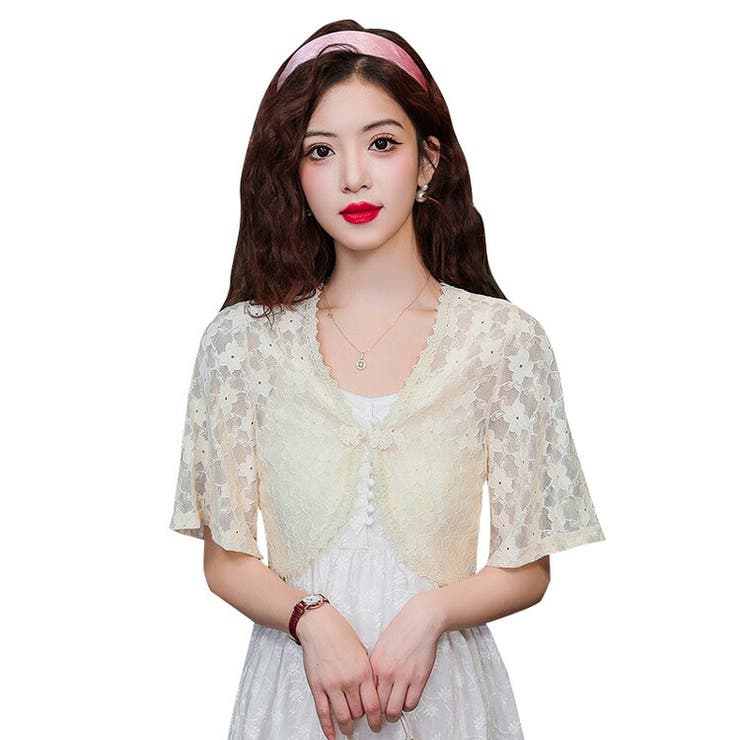 レース ボレロ 全3色[品番：JSFW0013895]｜JS FASHION（ジェー