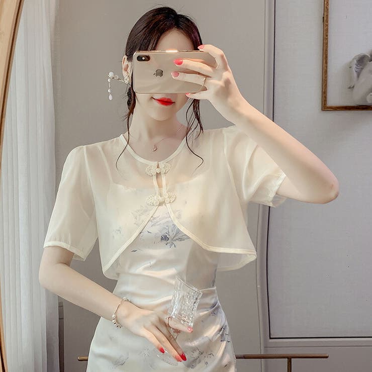 ボレロ シフォン チャイナ風 | JS FASHION | 詳細画像1 