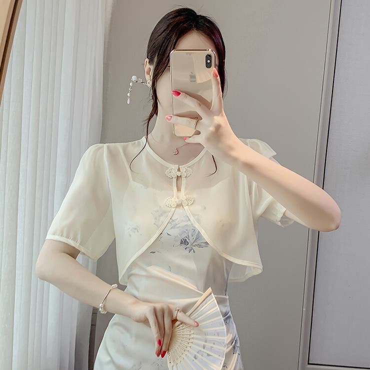 ボレロ シフォン チャイナ風 | JS FASHION | 詳細画像3 