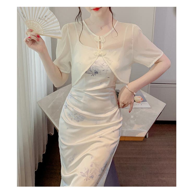 ボレロ シフォン チャイナ風 | JS FASHION | 詳細画像8 