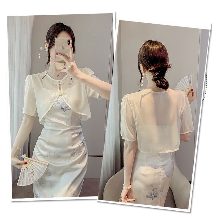 ボレロ シフォン チャイナ風 | JS FASHION | 詳細画像9 