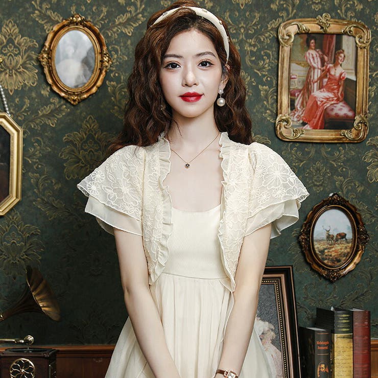 レース ボレロ 全4色[品番：JSFW0013902]｜JS FASHION（ジェーエス