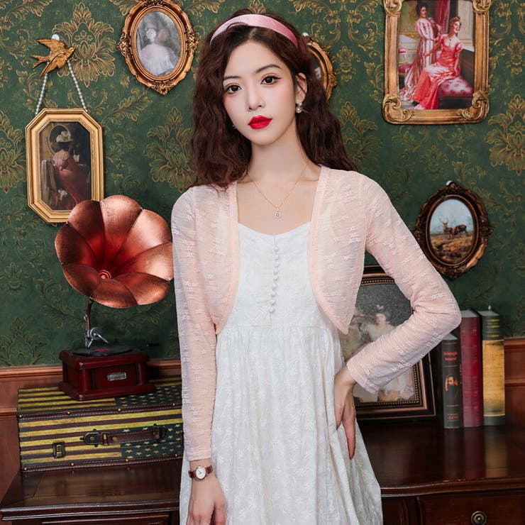 シアーボレロ 全2色 花柄 | JS FASHION | 詳細画像2 