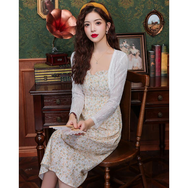 シアーボレロ 全2色 花柄 | JS FASHION | 詳細画像10 