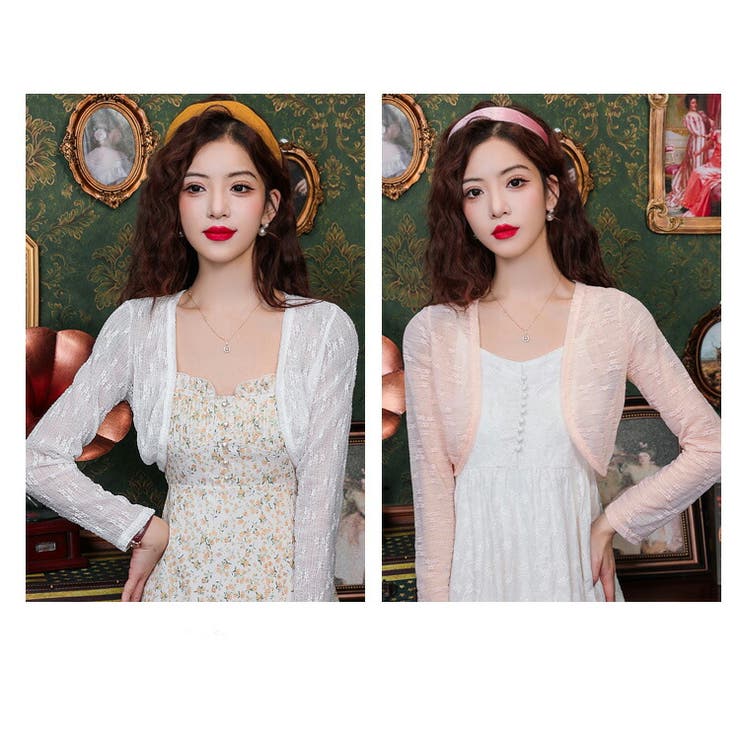 シアーボレロ 全2色 花柄 | JS FASHION | 詳細画像14 
