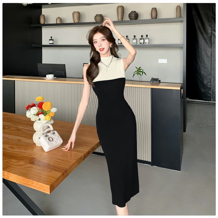 ワンピース 全2色 バイカラー | JS FASHION | 詳細画像11 