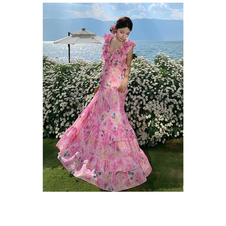 超希少 sacai リゾートコレクション ロングワンピース 総刺繍 花柄