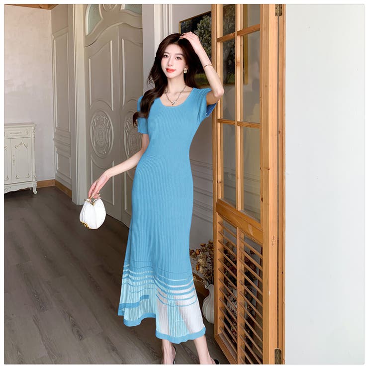 JF FASHION マーメイド ワンピース ドレス マーメイドワンピース パーティードレス ワンピース[品番