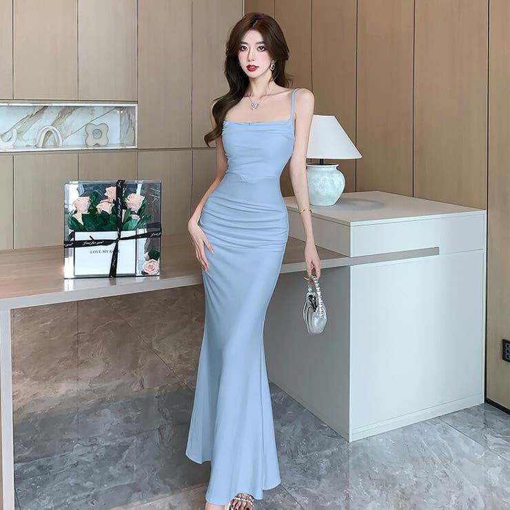 マーメイドワンピース 全4色 ロングワンピ | JS FASHION | 詳細画像12 