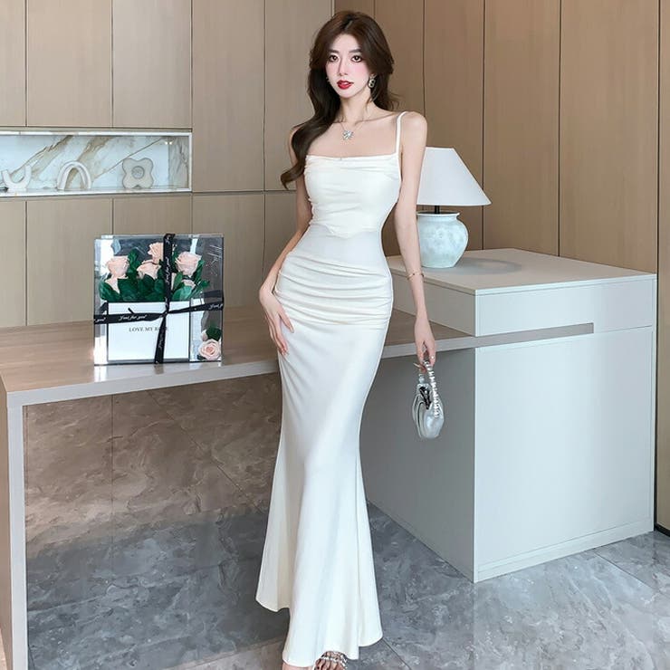 マーメイドワンピース 全4色 ロングワンピ | JS FASHION | 詳細画像14 