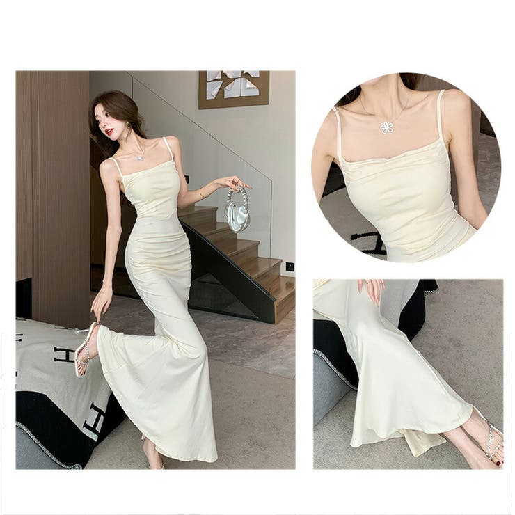 マーメイドワンピース 全4色 ロングワンピ | JS FASHION | 詳細画像18 