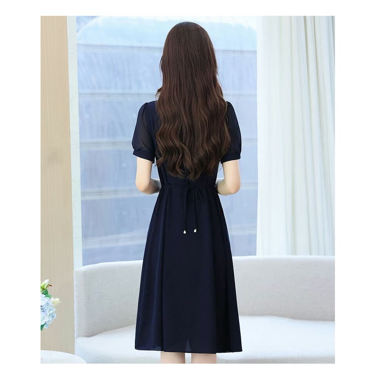 ワンピース 全2色 ウエストリボン[品番：JSFW0013735]｜JS