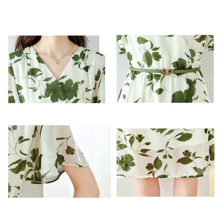 楽天市場】【2/23 1:59まで 最大20%OFFクーポン】花柄ワンピース