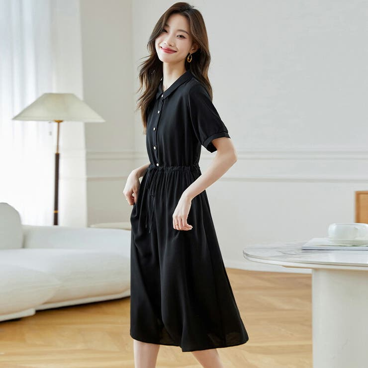 レースレディース Lace Ladies リーフモチーフ総レースAライン
