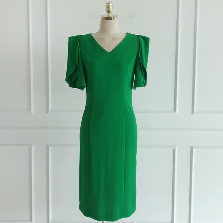 ワンピース タイトワンピ ケープスリーブ | JS FASHION | 詳細画像10 