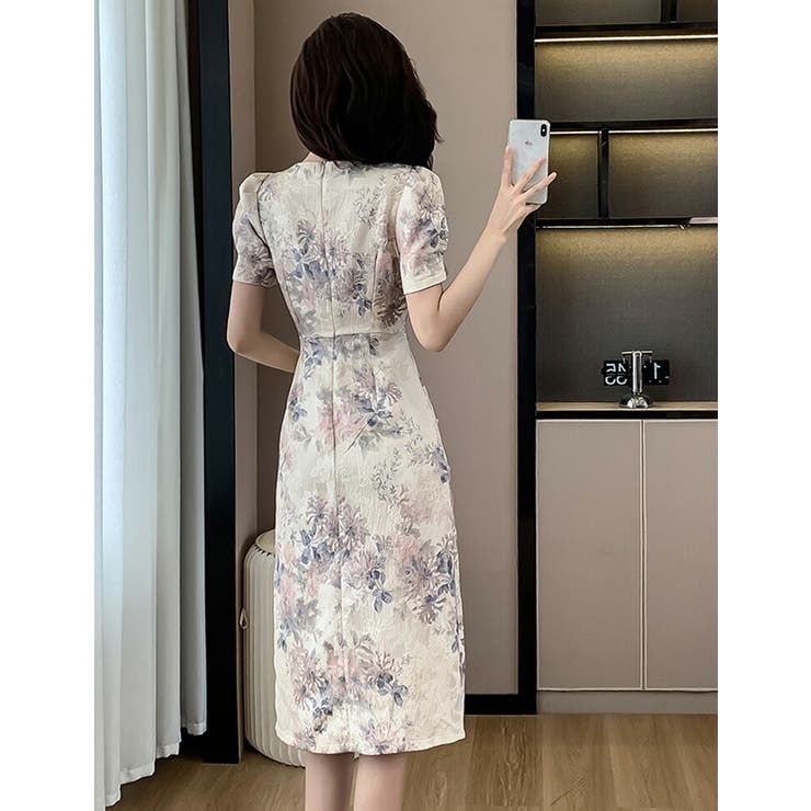 花柄 ワンピース 全2色[品番：JSFW0013935]｜JS FASHION（ジェー
