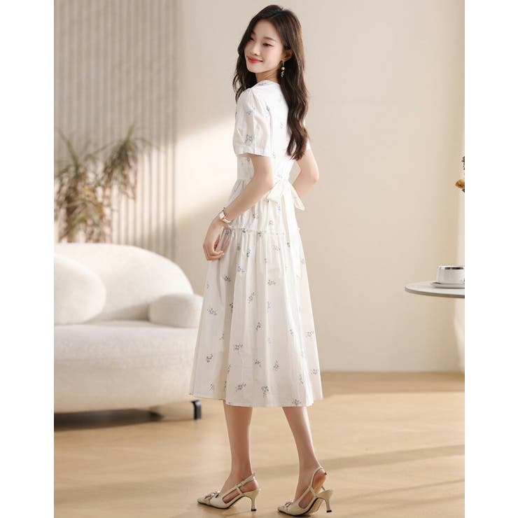 花柄 ワンピース 全2色[品番：JSFW0014082]｜JS FASHION（ジェー