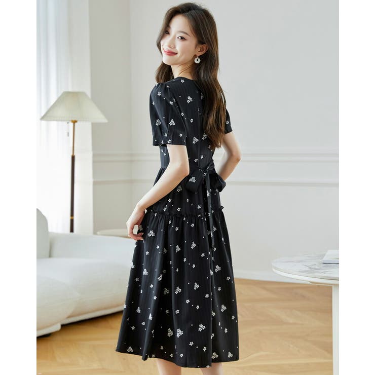 花柄 ワンピース 全2色[品番：JSFW0014082]｜JS FASHION（ジェー