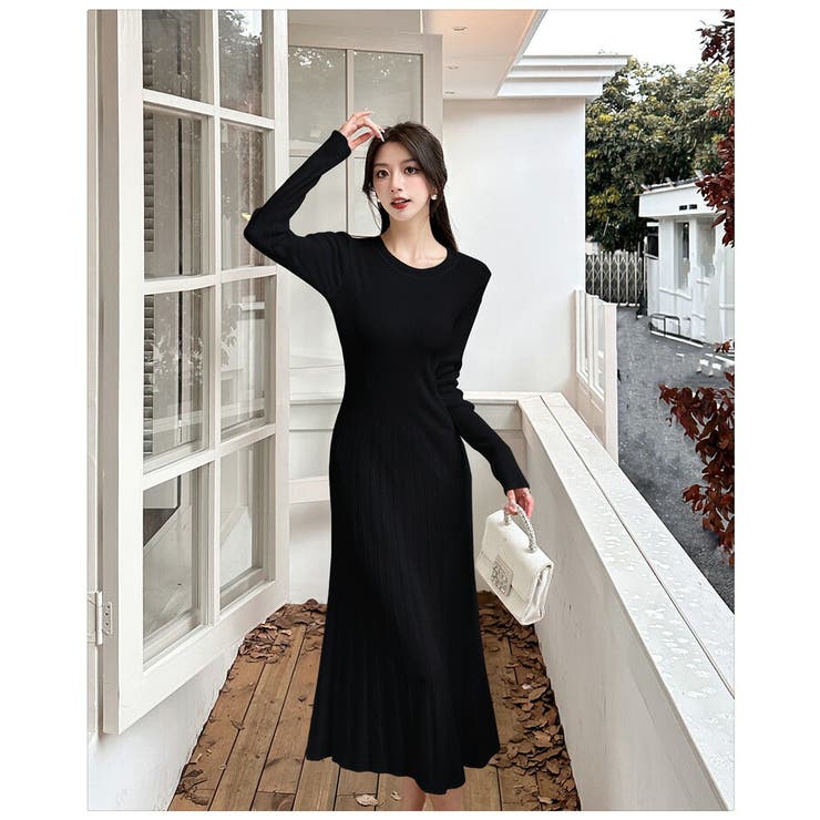 【高知インター店】 ニットワンピース ロング丈 全5色[品番：JSFW0014282]｜JS Sサイズ