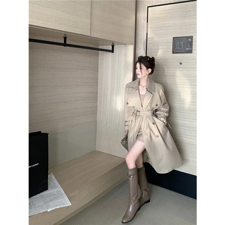 トレンチコート ロングコート 秋コート[品番：JSFW0014175]｜JS  FASHION（ジェーエスファッション）のレディースファッション通販｜SHOPLIST（ショップリスト）