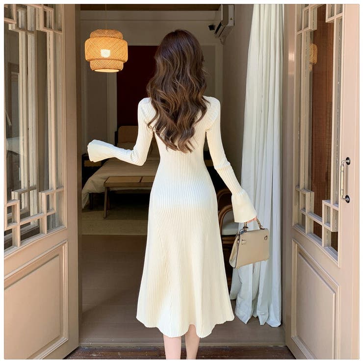 美品】 Miss Jonathan 希少！切り替えAラインニットワンピース