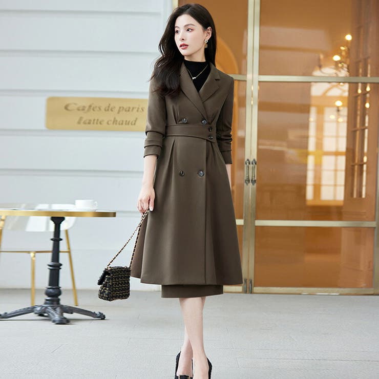 ロングコート 単品 全3色