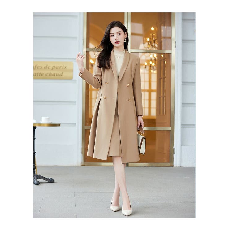 ロングコート 単品 全3色[品番：JSFW0014186]｜JS FASHION