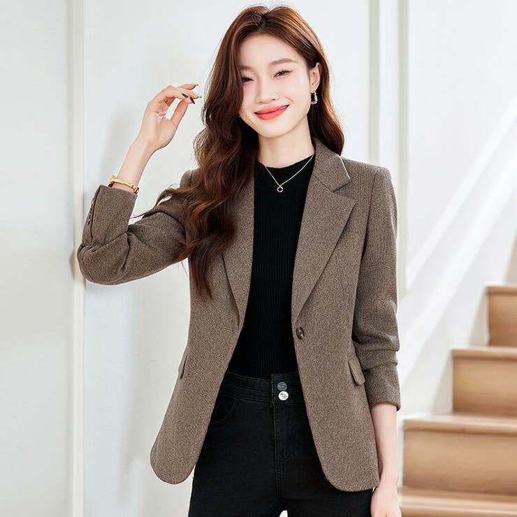 パーティを彩るご馳走や ジャケット 全2色 襟付き[品番：JSFW0014189]｜JS FASHION ジャケット・アウター