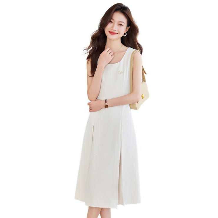 【国内正規総代理店アイテム】 ワンピース 全3色 FASHION ノースリーブ[品番：JSFW0014216]｜JS ワンピース