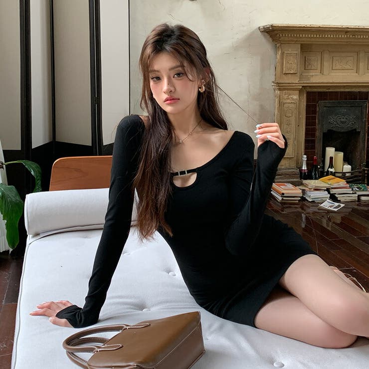 KAGEself-portrait ミニワンピース UK 6 WEB限定】フクレジャガードミニワンピース | Kastane(カスタネ