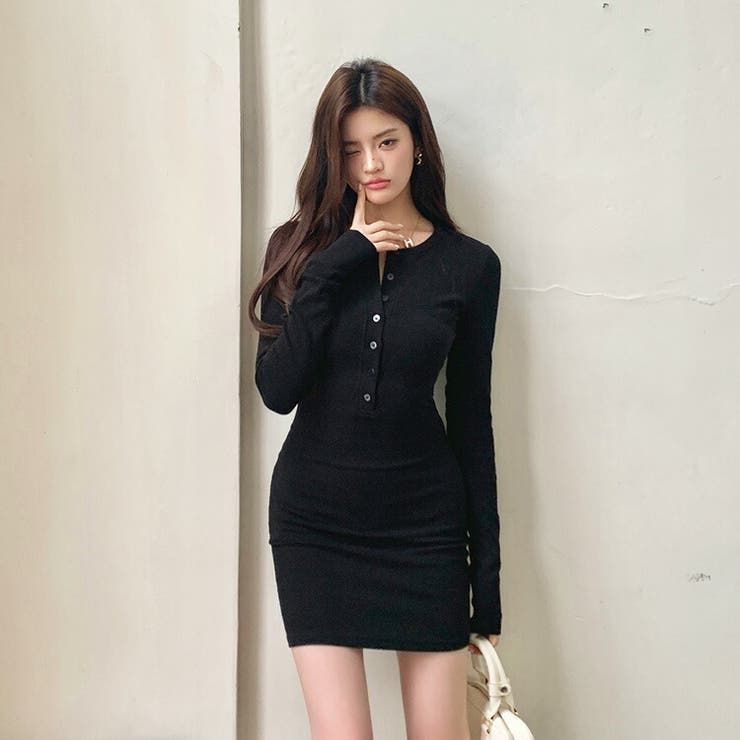【気質アップ】 ミニ タイト ワンピース[品番：JSFW0014754]｜JS FASHION ワンピース