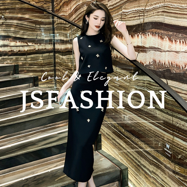 セットアップ トップとタイトスカート 2点セット | JS FASHION | 詳細画像1 