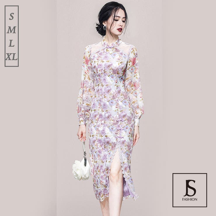 ワンピース 結婚式 お気に入りの 花柄ワンピース