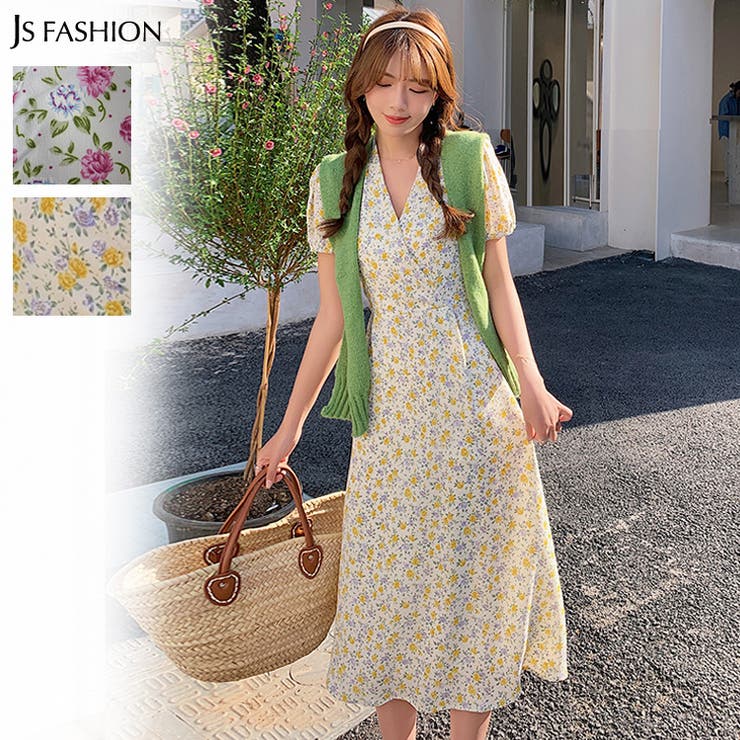 小花柄ワンピース 全2色 総柄 品番 Jsfw Js Fashion ジェーエスファッション のレディースファッション通販 Shoplist ショップリスト