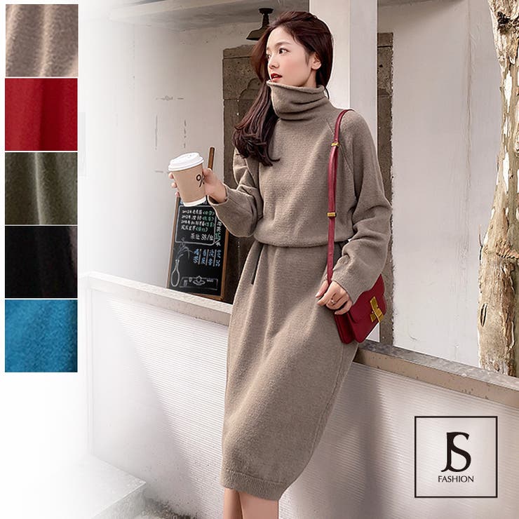 （K07660） ST.JOHN セントジョン　ニット　ワンピース　4　ビジュー バイカラークロスニットワンピース｜ピンキーアンドダイアンの