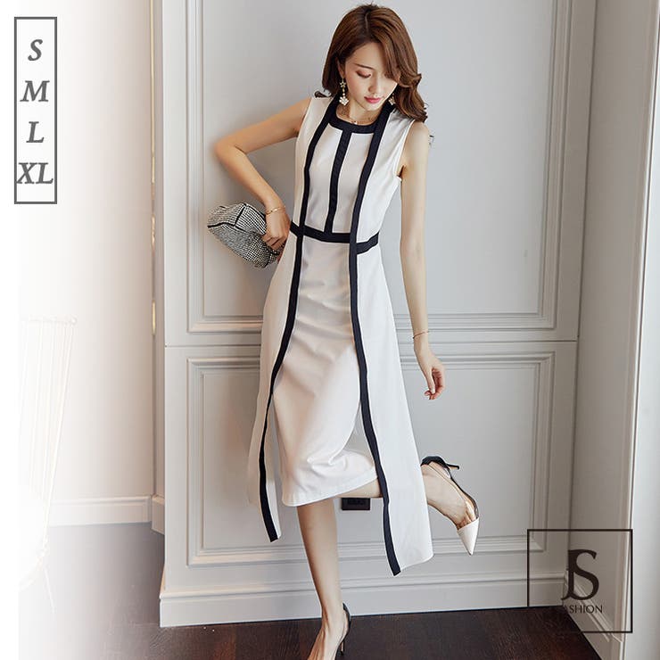 パーティードレス バイカラーワンピース ノースリーブ 品番 Jsfw Js Fashion ジェーエスファッション のレディースファッション通販 Shoplist ショップリスト