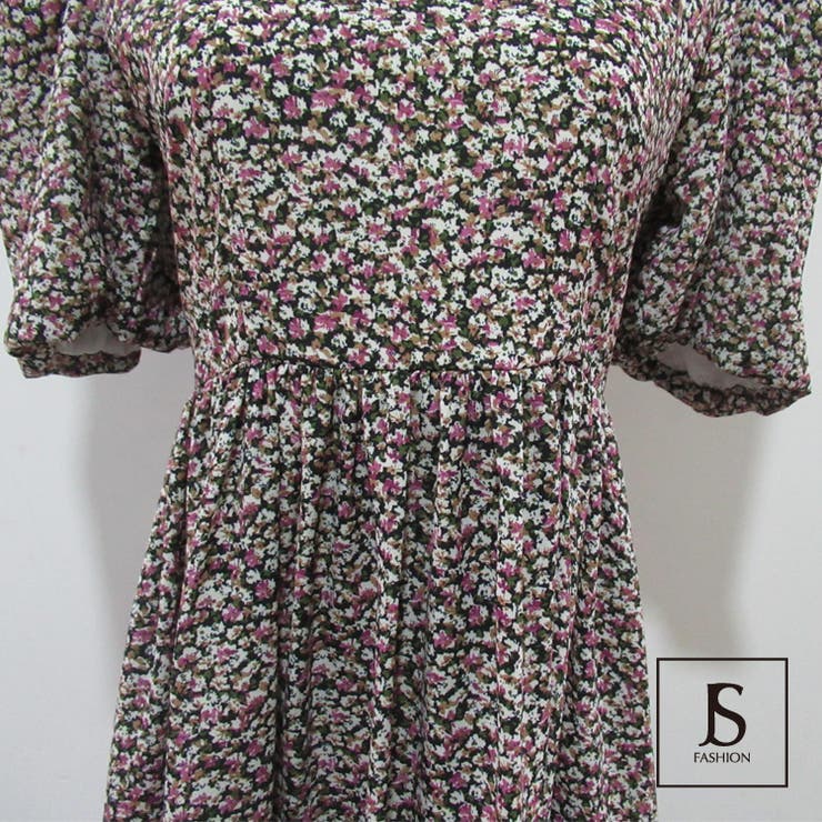 ロングワンピース 全2色 花柄[品番：JSFW0007354]｜JS FASHION