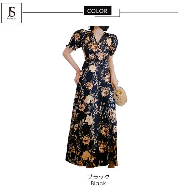 年中活躍✿上品な花柄ロングワンピース☽デートやパーティに jy8300788_15.jpg