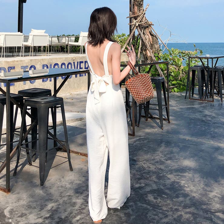 MYLAN バックリボンオールインワン バックリボンオールインワン※WEB