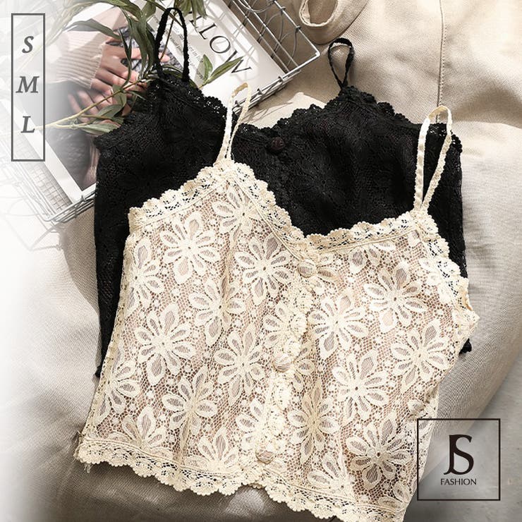 キャミトップス 全2色 総レース 品番 Jsfw Js Fashion ジェーエスファッション のレディースファッション 通販 Shoplist ショップリスト