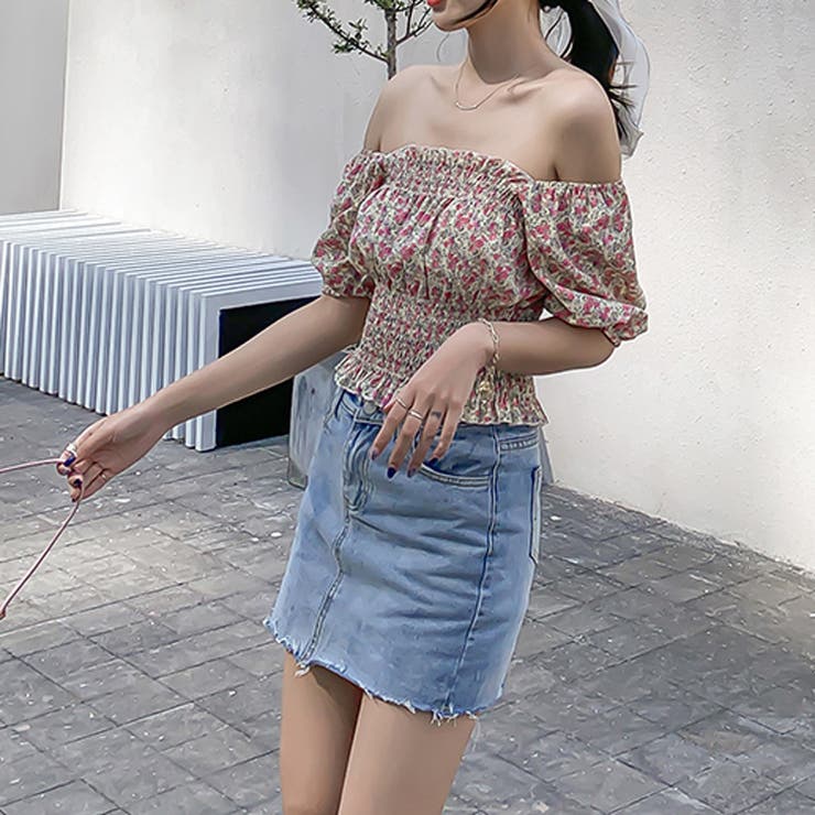 トップス 2WAY オフショルダー[品番：JSFW0007525]｜JS FASHION