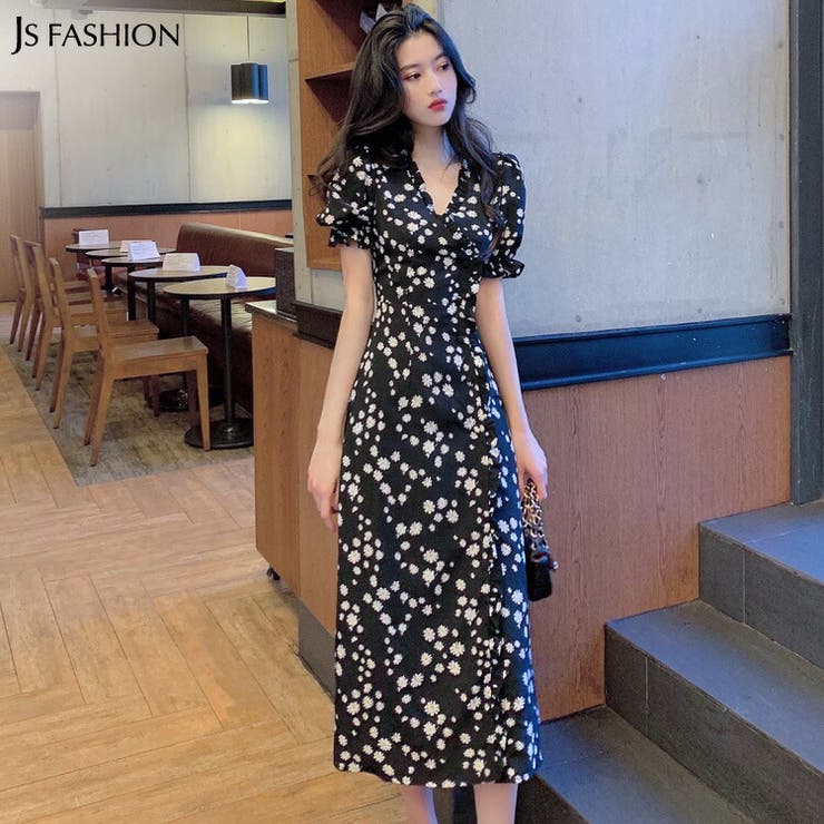小花柄ワンピース 半袖 デイジー柄 品番 Jsfw Js Fashion ジェーエスファッション のレディースファッション通販 Shoplist ショップリスト