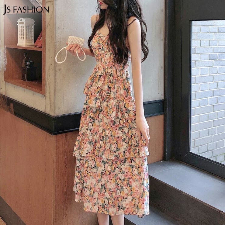 花柄ワンピース キャミワンピース ノースリーブ 品番 Jsfw Js Fashion ジェーエスファッション のレディースファッション通販 Shoplist ショップリスト