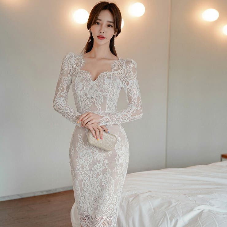 パーティードレス 全2色 シースルー | JS FASHION | 詳細画像5 